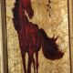 Gold leaf horse painting