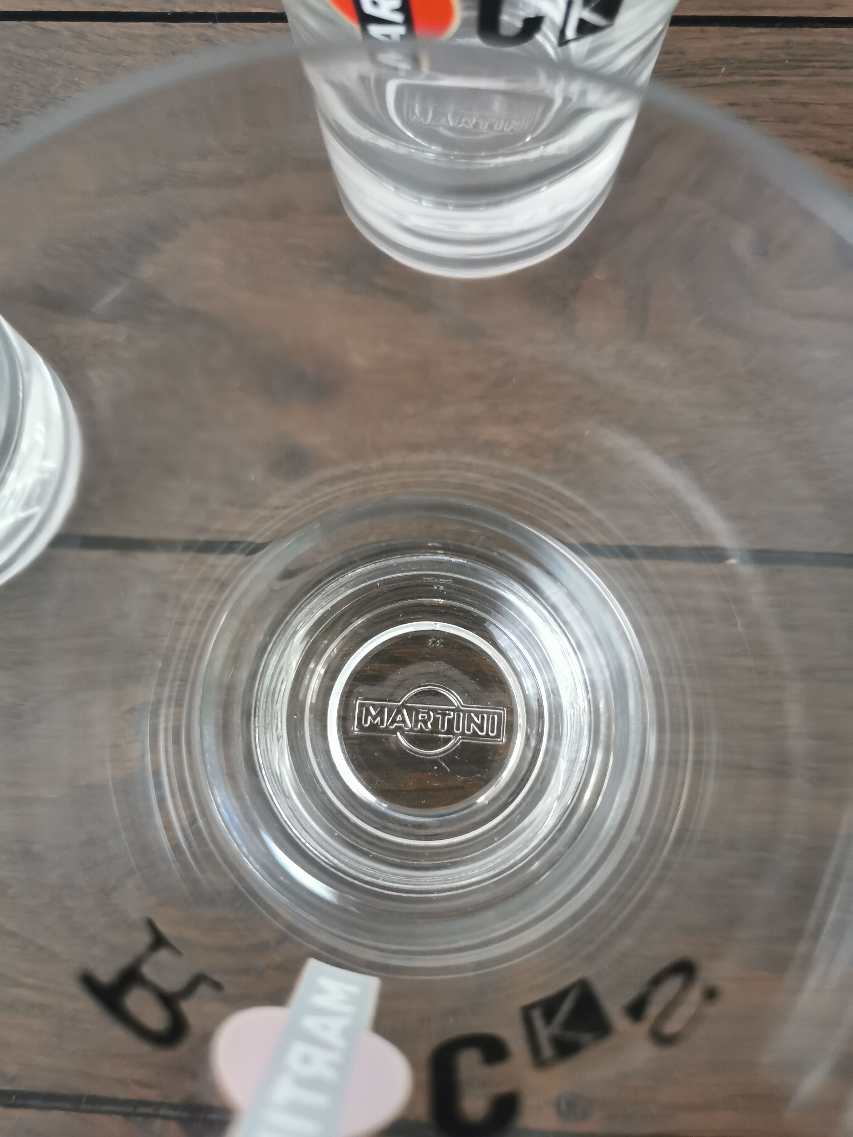 7 large Martini glasses