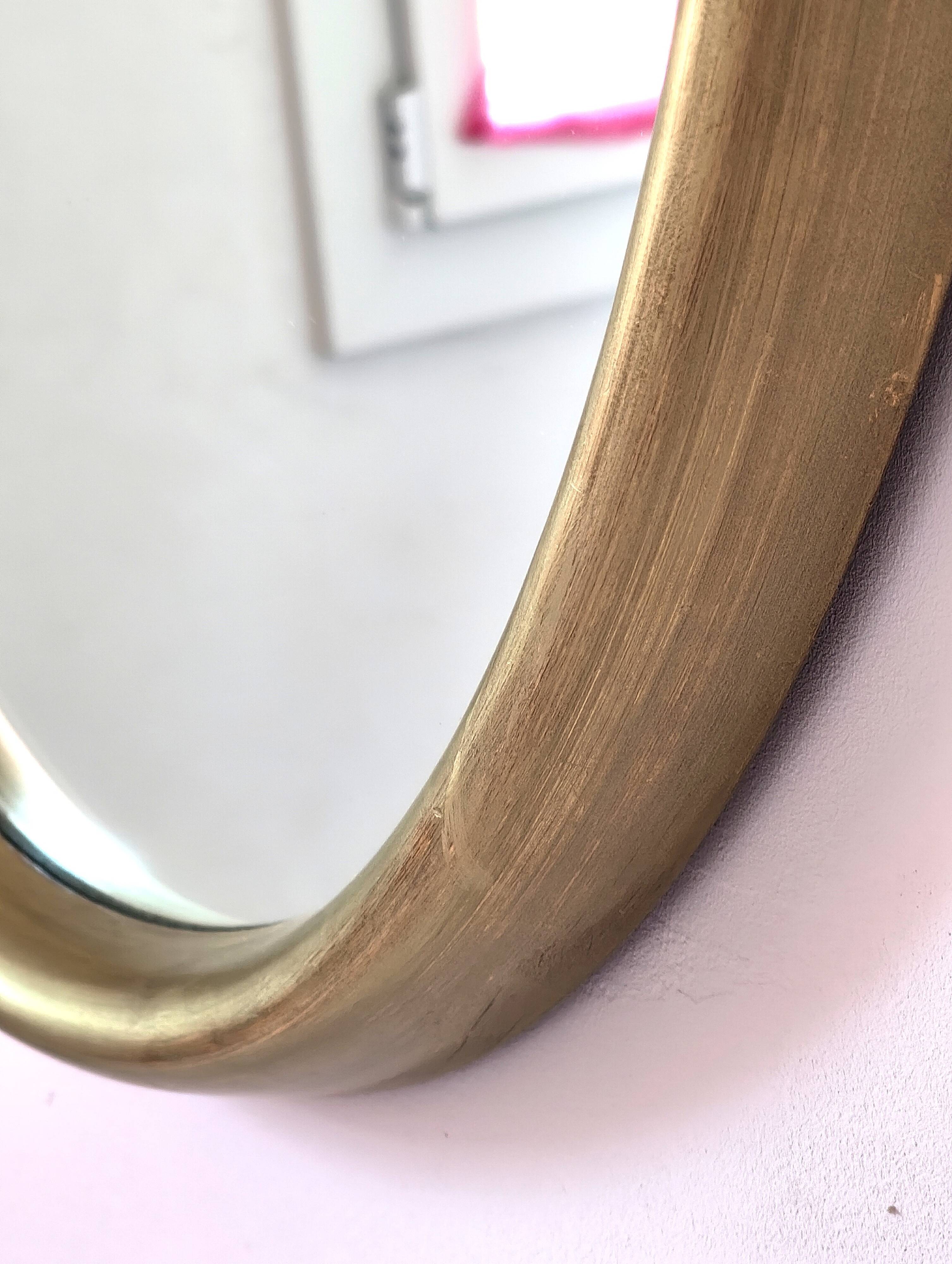 Antique oval mirror 75 X 56 cm