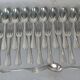 12 spoons & 11 forks Cailar Bayard (Christofle) silver-plated metal D178