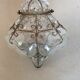 Antique blown glass chandelier