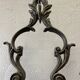 Antique cast iron hall stand, Victorian coat rack with marble base, ornate hall tree, 19th century
