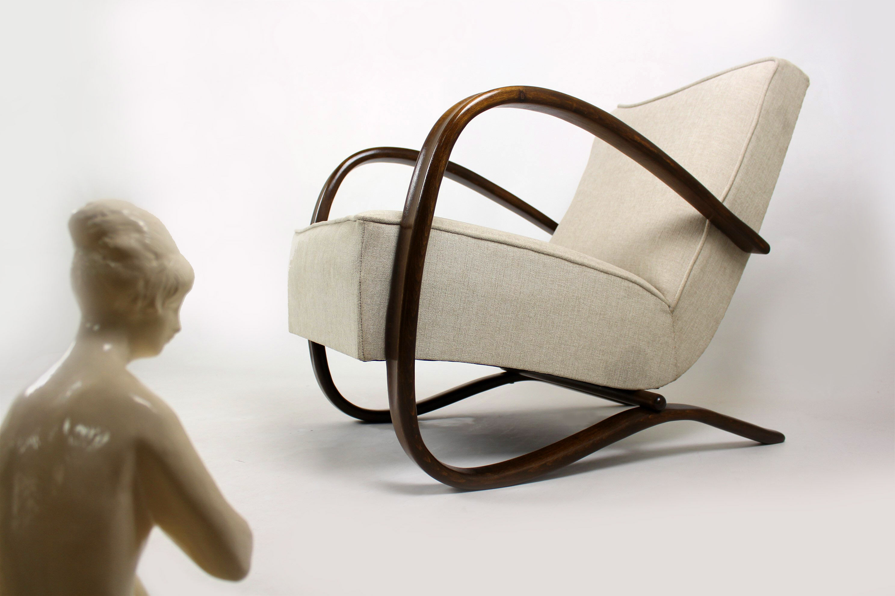 H-269 Armchairs by Jindrich Halabala for UP Závody, 1930s, set of 2