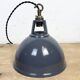 Vintage Industrial Grey Painted Pendant Lamp