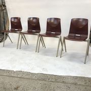 Lot of 4 vintage chairs Galvanitas S22 in the Netherlands