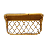 Rattan wall shelf