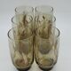 Pitcher and 6 lemonade glasses - wheat cob decoration - Luminarc France - vintage 70s