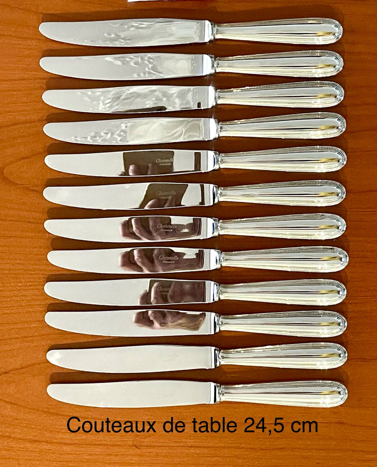 Christofle perles ,ménagère 48 pieces ,très bon état
