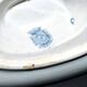 Sarreguemines Utschneider saucière Flore en faïence à fleurs bleu