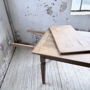 Solid oak farmhouse table with extensions (190-280cm) 1950