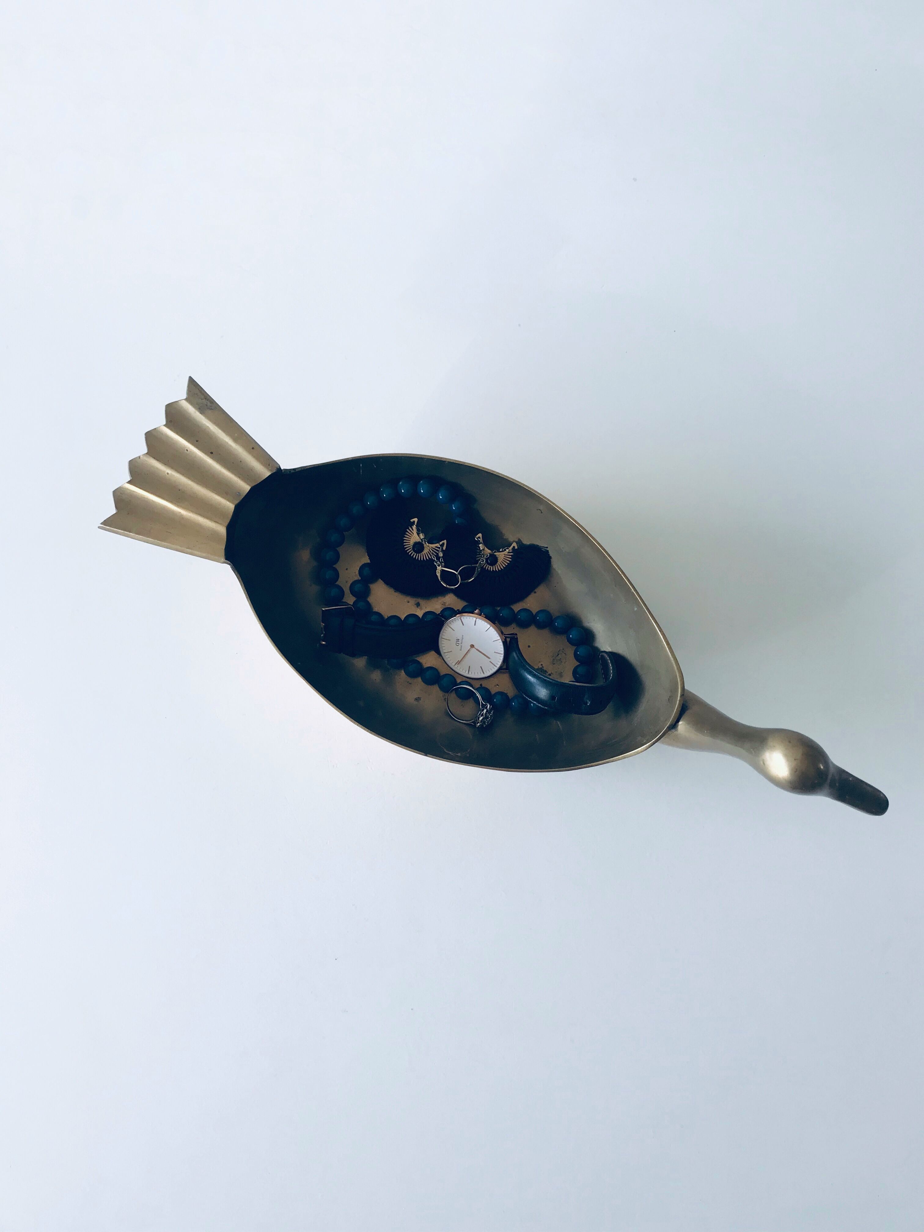 Empty brass duck empty pocket