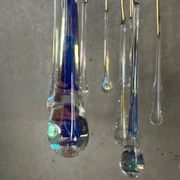 Chandelier en goutte d'eau de style Hollywood Regency – Massif