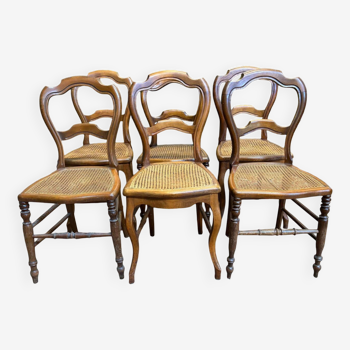 6 chaises Louis Philippe