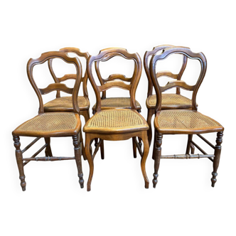 6 chaises Louis Philippe