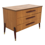 Commode scandinave en teck, Bröderna Gustavssons, Markaryd, Suède, 1950