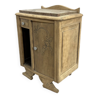 Antique art deco airbrushed bedside table