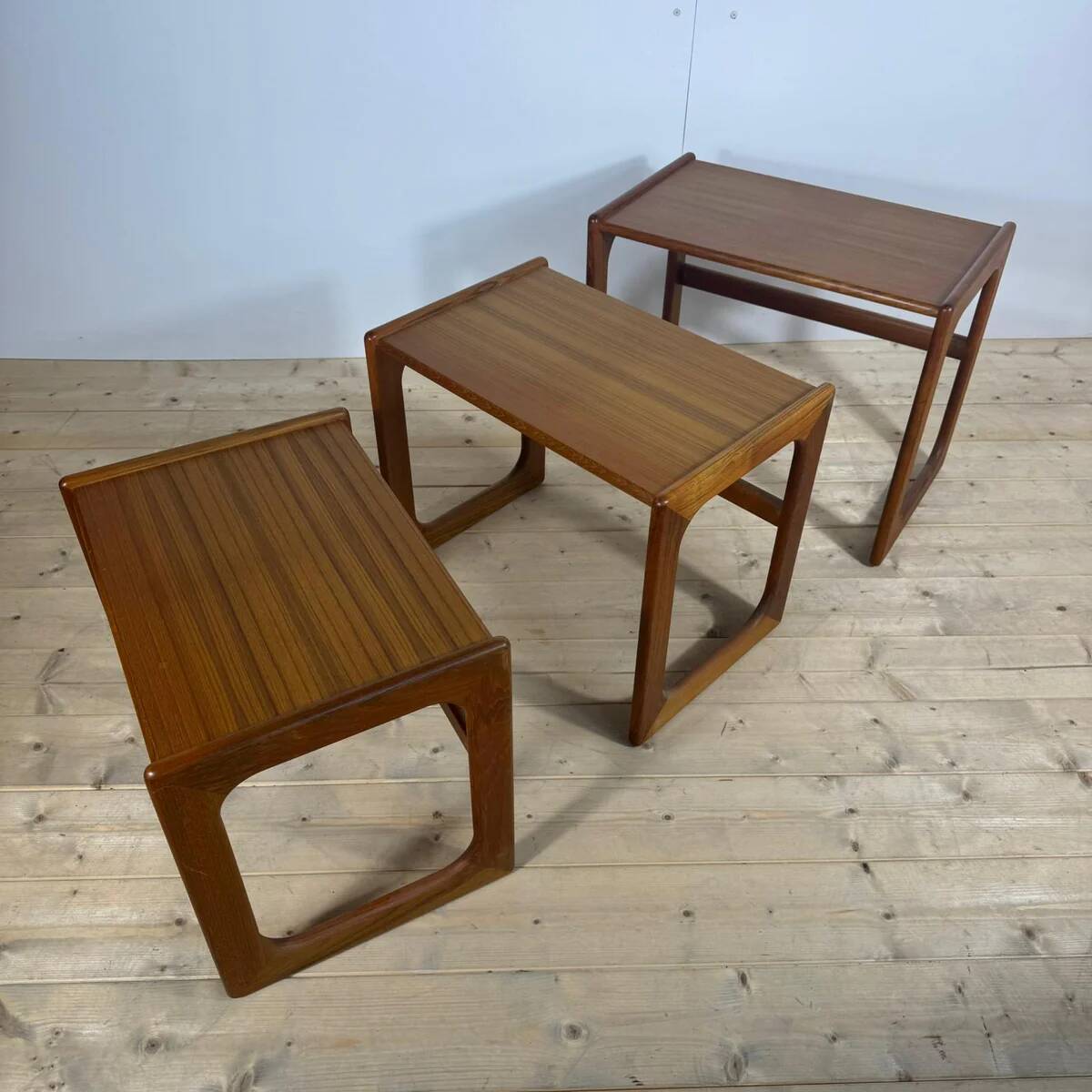 Nesting teak tables, Denmark 1960