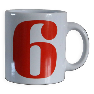 Waechtersbach mug number 6, vintage