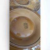 6 artichoke plates Barbotine Gien