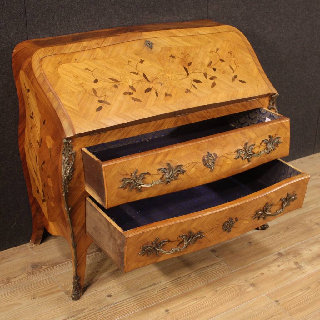 French inlaid bureau from 20th century