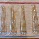 set of 4 glass tulips, for wall or portable lamp