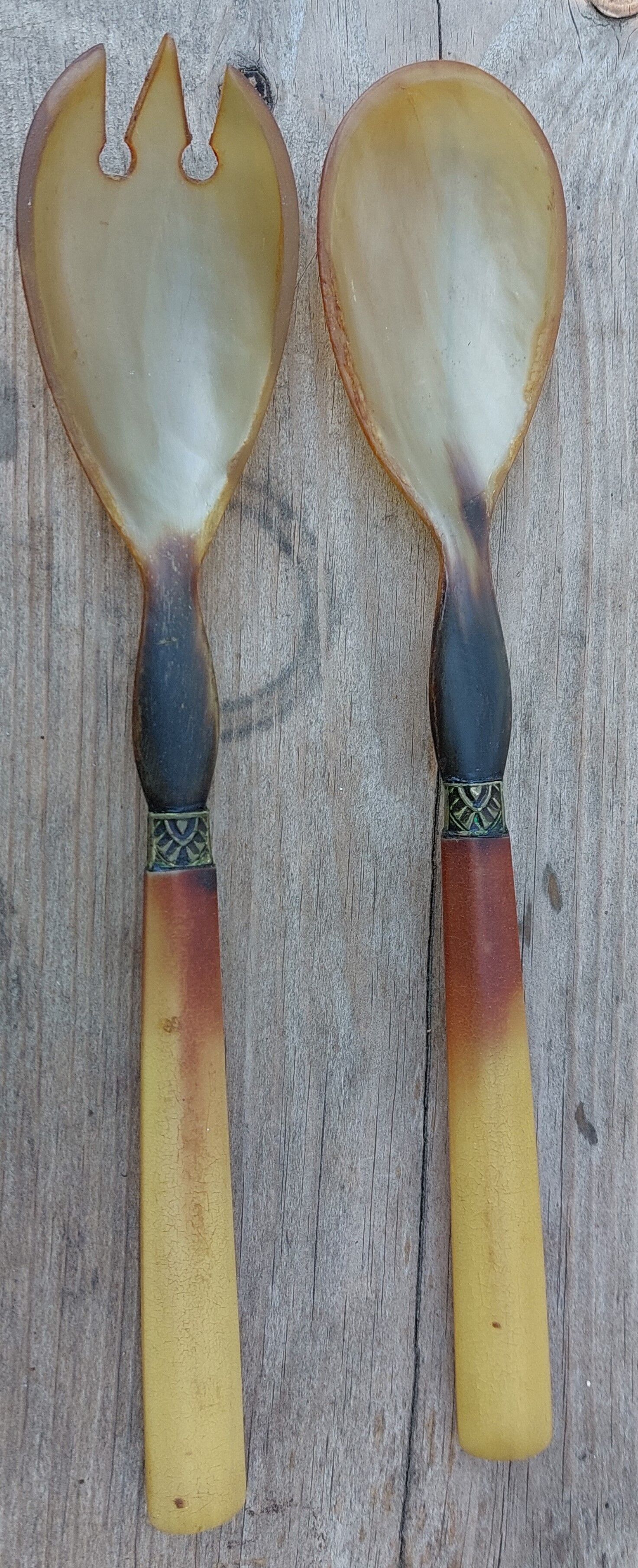 Horn service cutlery
