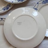 Assiettes plates antiques -  Choisy le Roi HBC -  Modèle Georgett