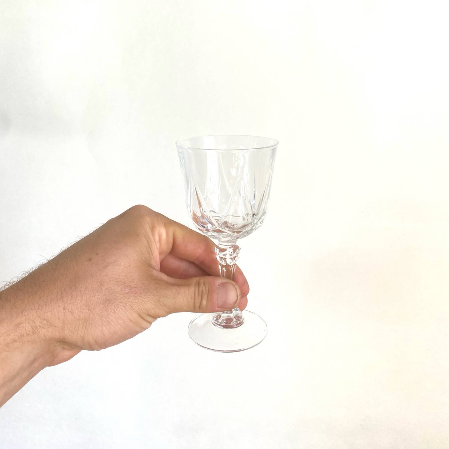 White wine glasses - Cristal d'arques - Auteuil model - Vintage