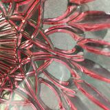 Vintage bedside with grapevines and chiseled crystal