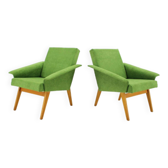 Paire de fauteuils lounge Tchécoslovaquie années 60