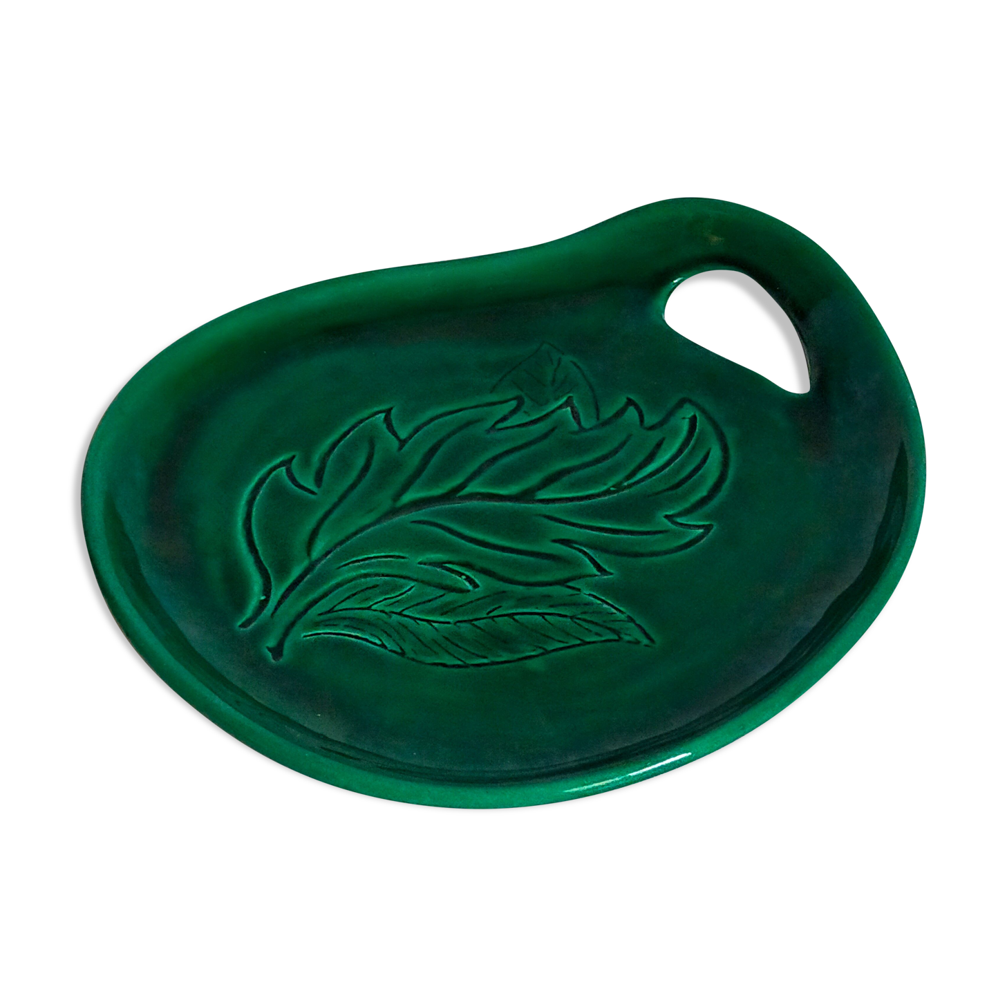 Free-form presentation dish Green Slurry 50s