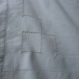 large old sheet imposing monogram PB iris decoration