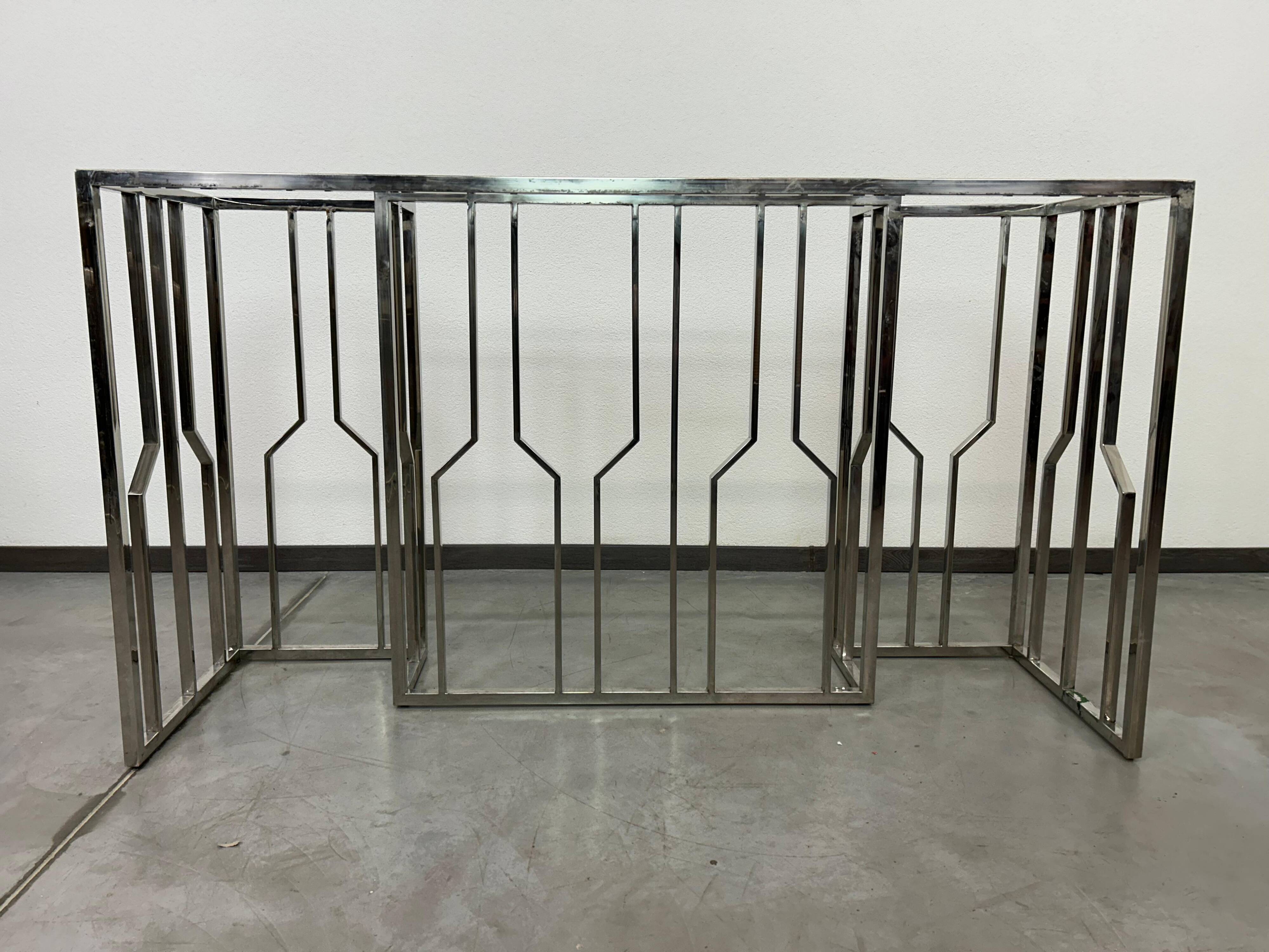 Table console design milieu du siècle