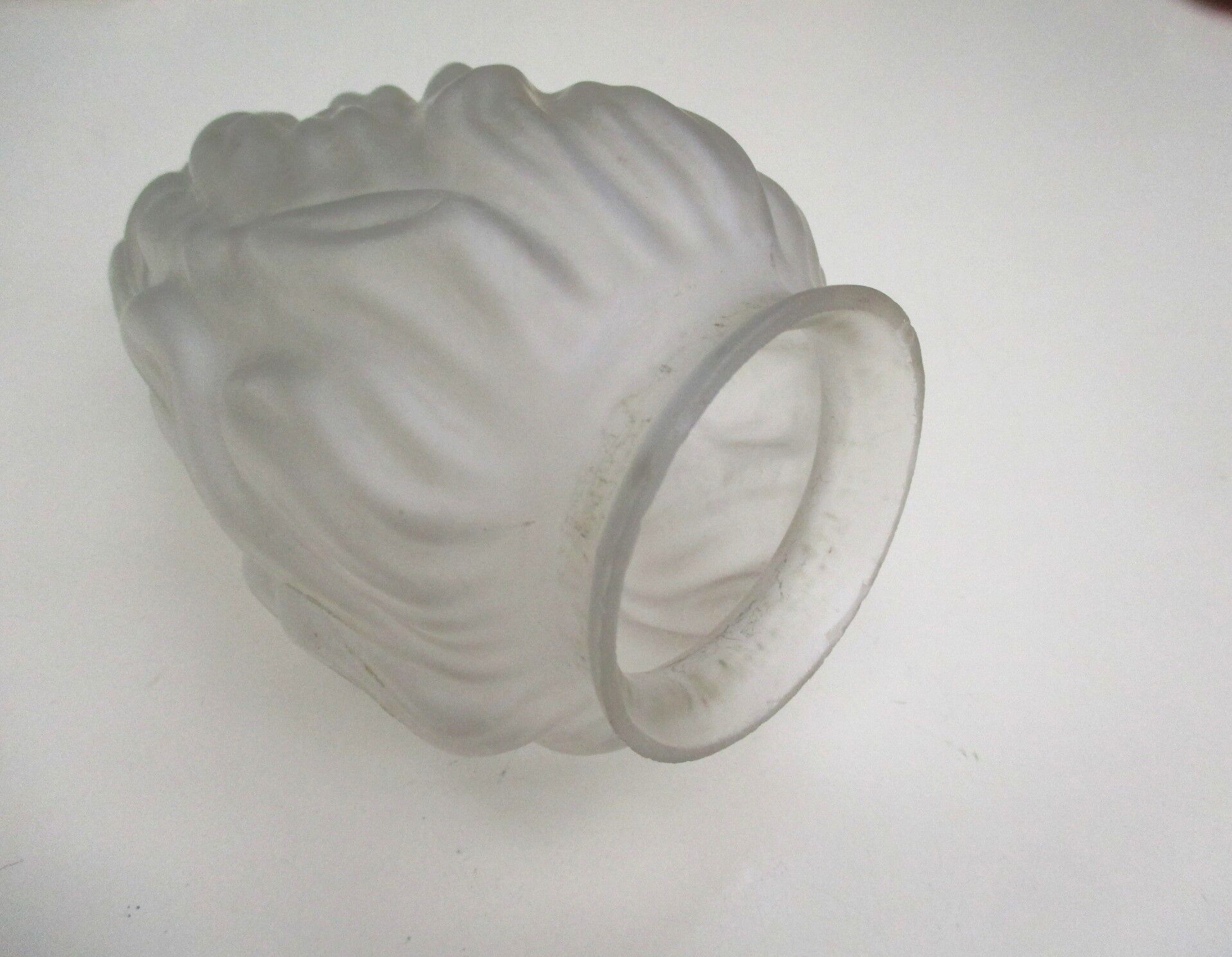 Frosted glass flame lampshade