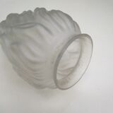 Frosted glass flame lampshade