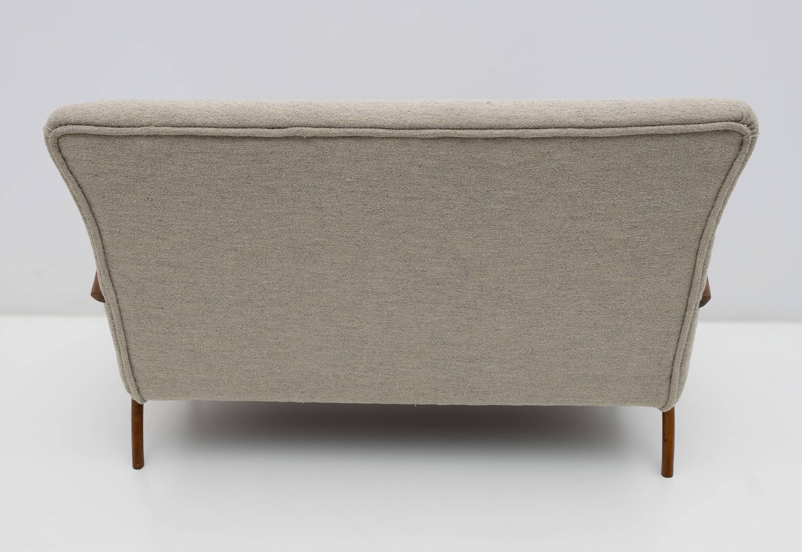 Mid-Century Modern Italian  Bouclè Settee, 1950s