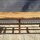 Farmhouse bench-table with a natural feel