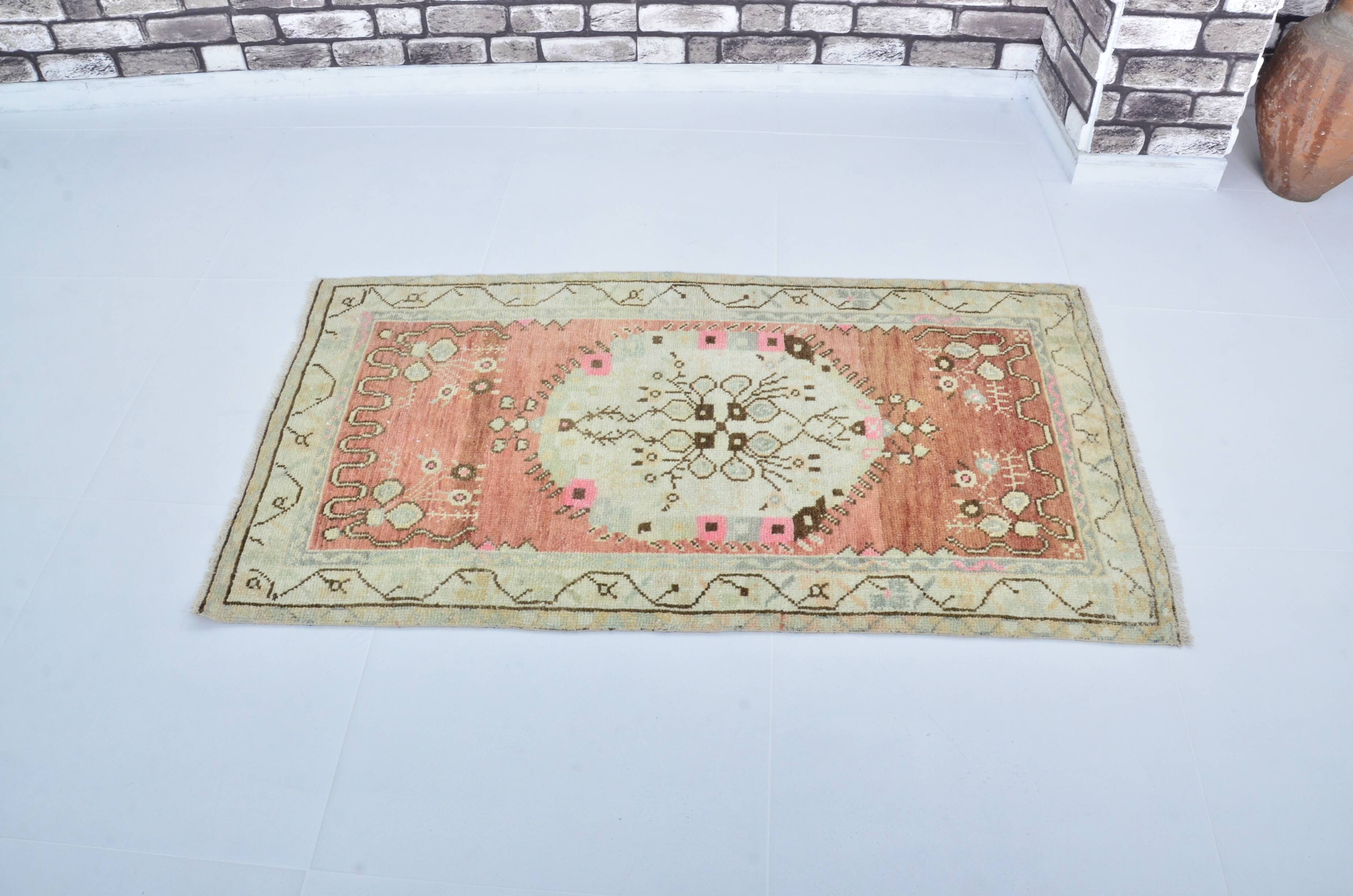Turkish Oushak handmade rug sku 3555