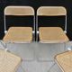 4 chairs Plia design Giancarlo Piretti Castelli Italy 60