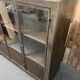 Industrial metal showcase 3 doors