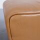 Paire de repose pieds/poufs cuir marron ds-47 de sede éditeur années 70'