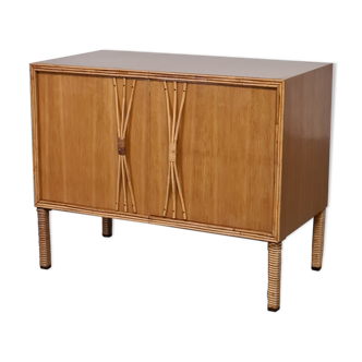 Cabinet in rattan 60s