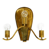 Large heavy Mid Century brass wall light from a German church