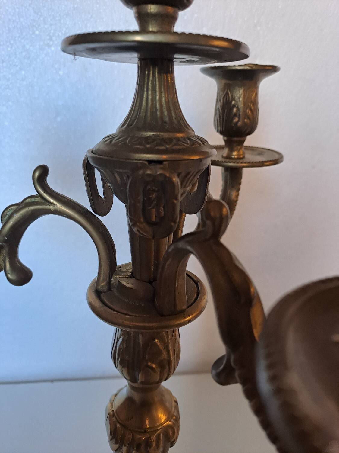 Pair of bronze candlesticks