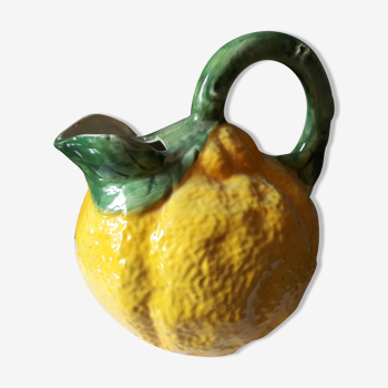 Pichet citron barbotine ancien