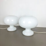 Set of 2 original glass bubble table light by Cosack Lights, Germany, 1970s