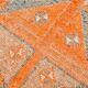 3x12 Rug For Laundry Orange Turkish Vintage Runner Rug, 95x370Cm SK 22033
