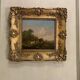Pair of oils on panel depicting rural scenes by Balthazar Paul Ommeganck.