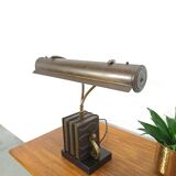 Lampe de bureau en bronze, lampe de banquier