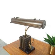 Lampe de bureau en bronze, lampe de banquier